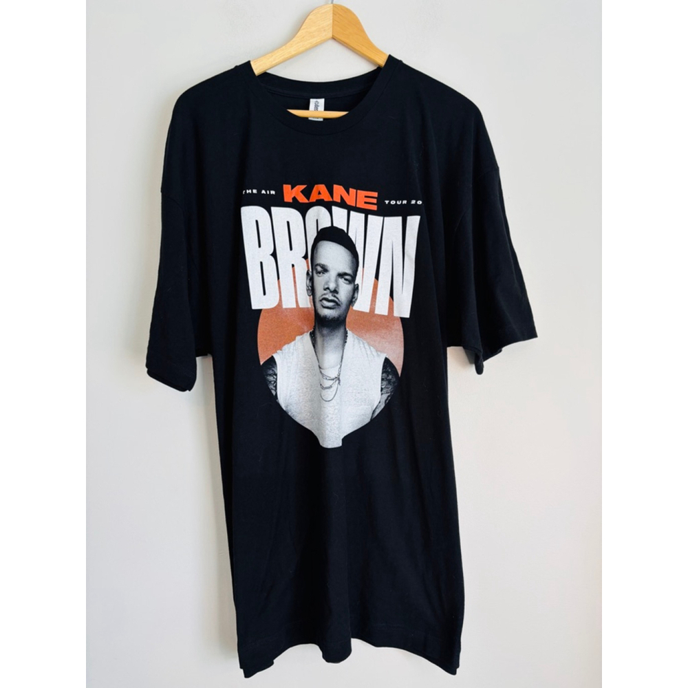 Kane Brown Unisex XXL Official Tour 2021 T-Shirt Black/White Country Music